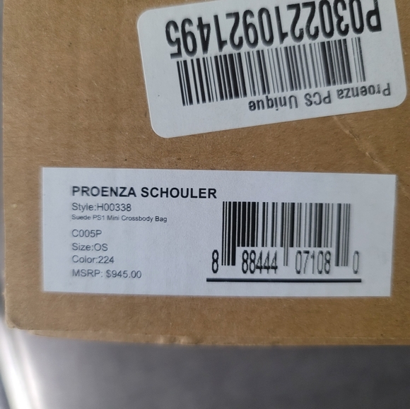 Proenza Schouler Mini PS1 Suede Orange Brown Crossbody Bag - Picture 10 of 10